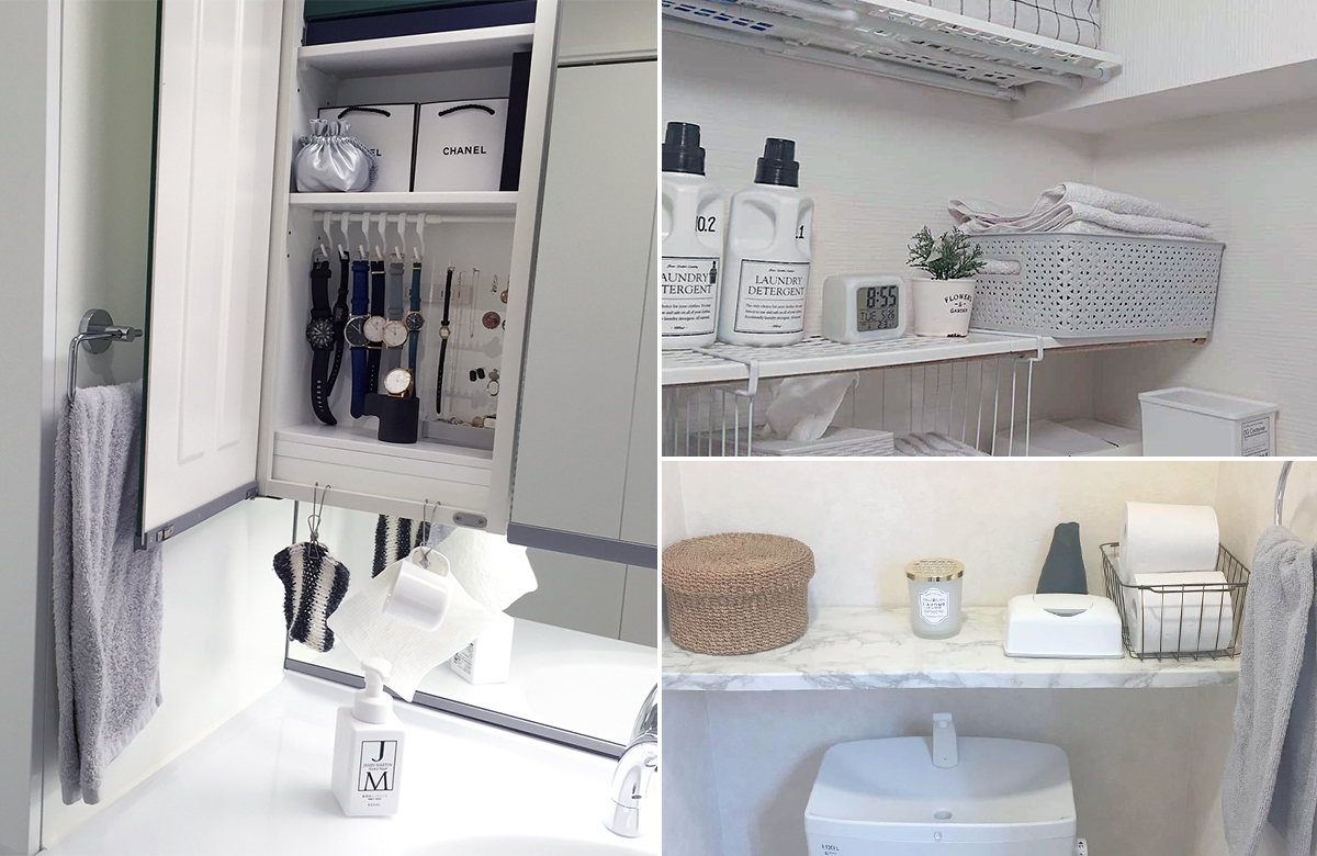 アイデア次第で素敵に使える 100均突っ張り棒diy 収納力アップ成功例 Re Sumica