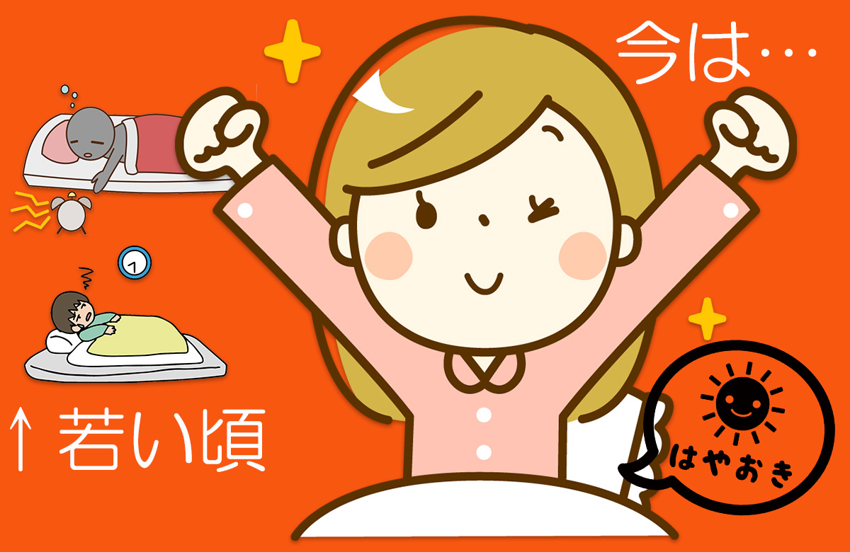 年齢を重ねると共に睡眠時間が短くなるのはなぜ？