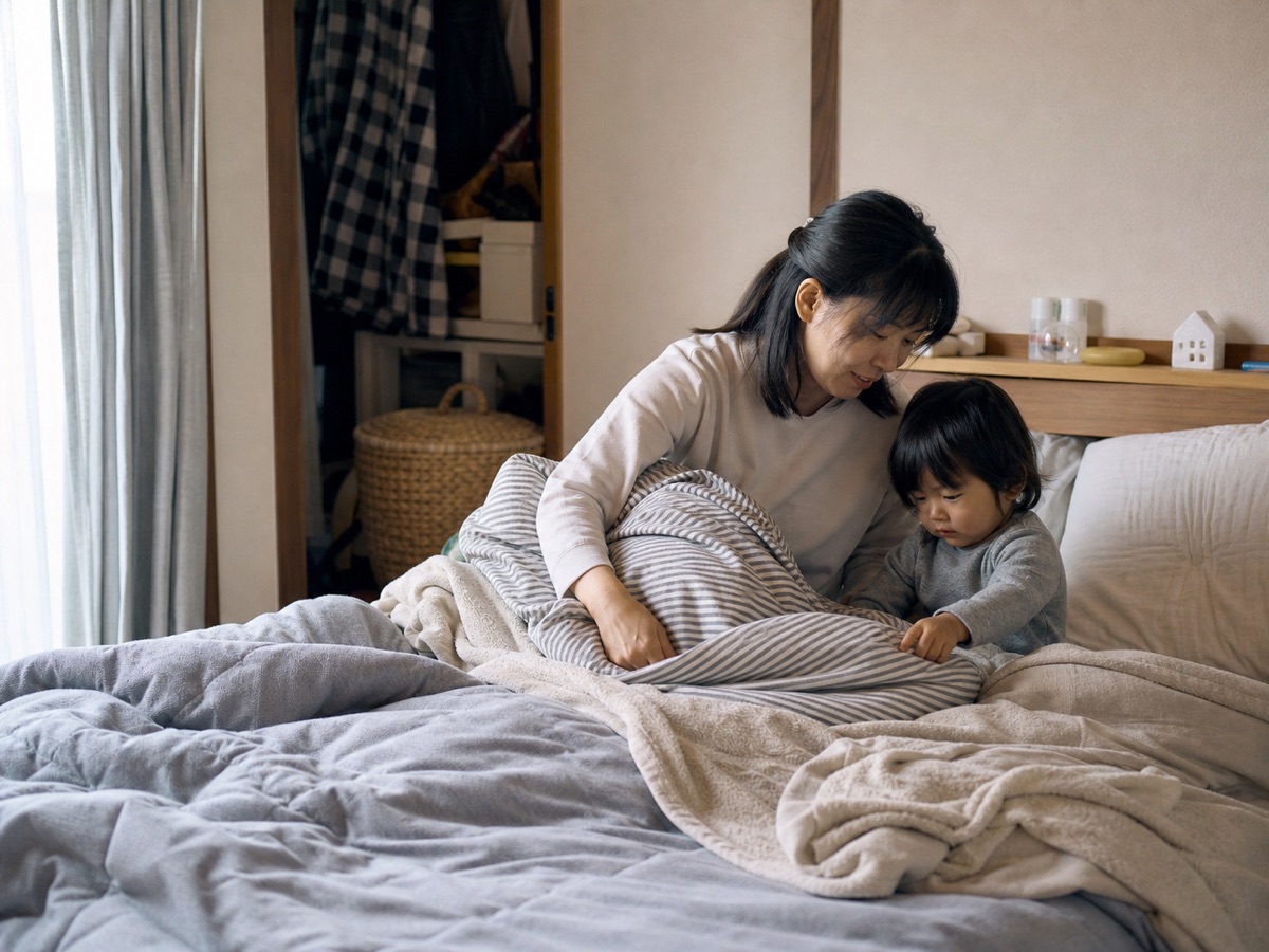bed-futonの実践手順をイメージした生活シーン