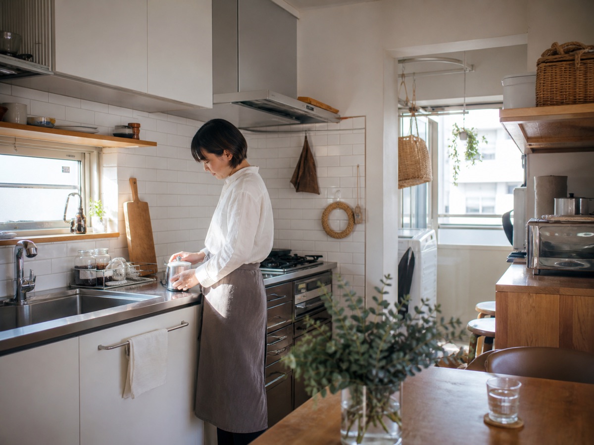 kitchen-reformの実践手順をイメージした生活シーン