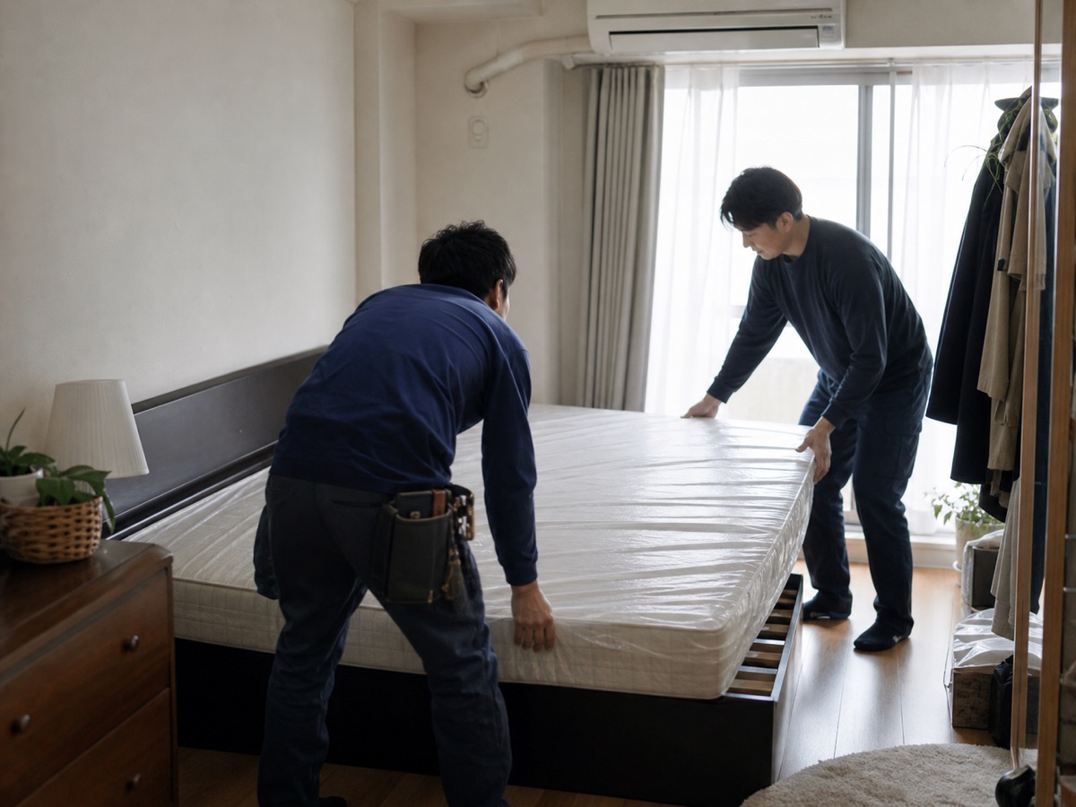 mattress-jyumyouの実践手順をイメージした生活シーン