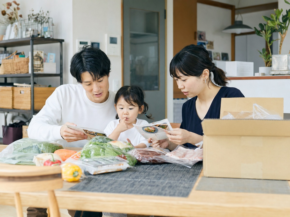 oisix-costの記事の導入内容に合わせた暮らしのイメージ