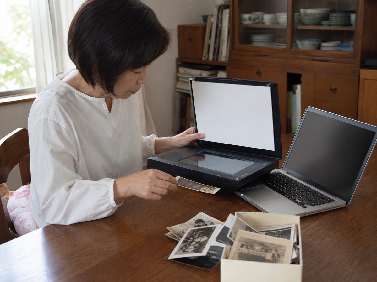 omoide-hokanの実践手順をイメージした生活シーン